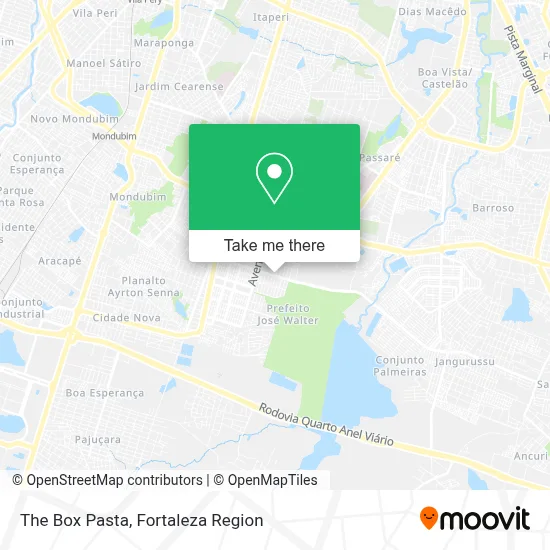 The Box Pasta map