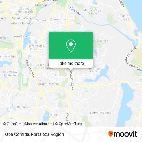 Oba Comida map