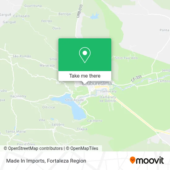 Made In Imports map