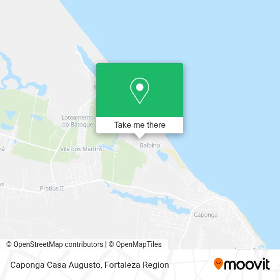 Caponga Casa Augusto map