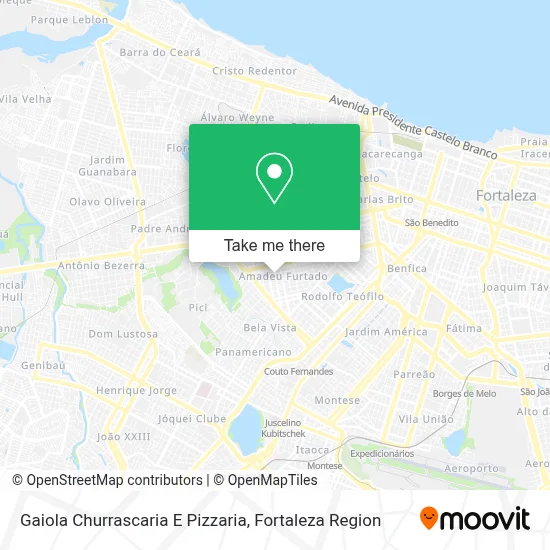 Gaiola Churrascaria E Pizzaria map