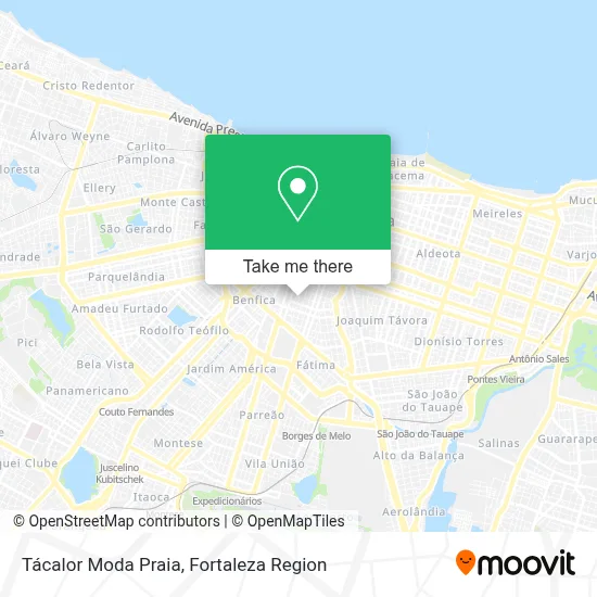 Tácalor Moda Praia map