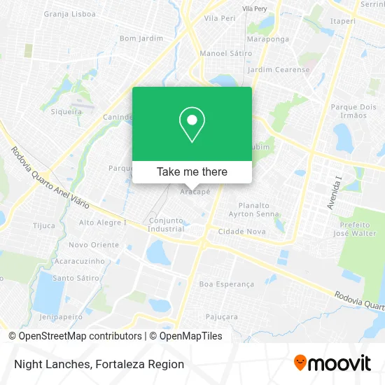 Night Lanches map