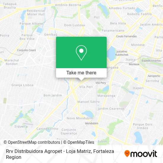 Rrv Distribuidora Agropet - Loja Matriz map
