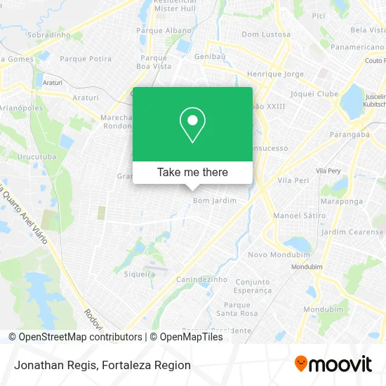 Jonathan Regis map