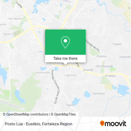Posto Lua - Eusébio map