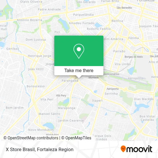 X Store Brasil map