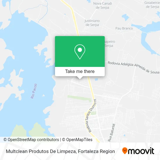 Multclean Produtos De Limpeza map