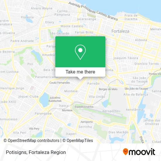 Potisigns map