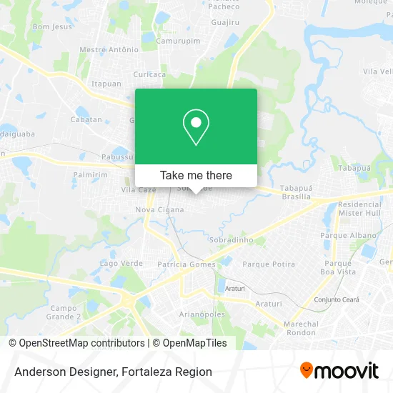 Anderson Designer map