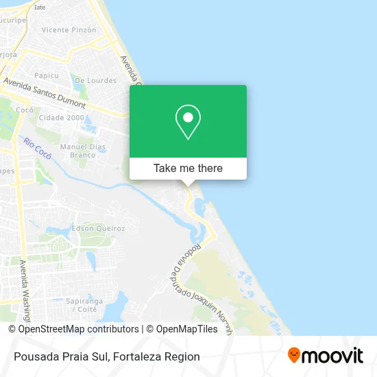 Pousada Praia Sul map