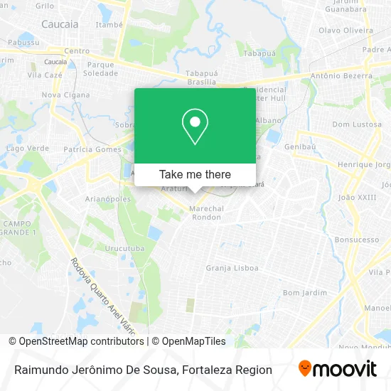 Raimundo Jerônimo De Sousa map