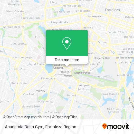 Academia Delta Gym map