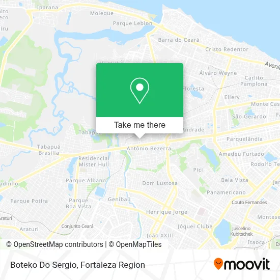 Boteko Do Sergio map