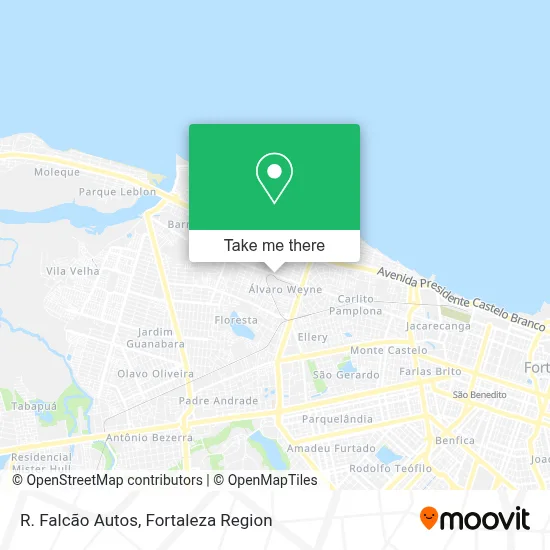 R. Falcão Autos map