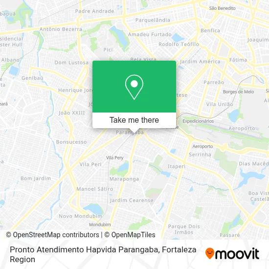 Pronto Atendimento Hapvida Parangaba map
