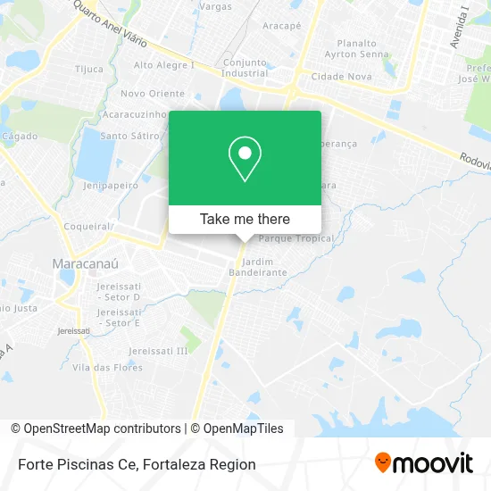 Forte Piscinas Ce map