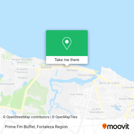 Prime Fm Buffet map