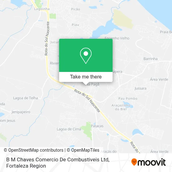 B M Chaves Comercio De Combustiveis Ltd map