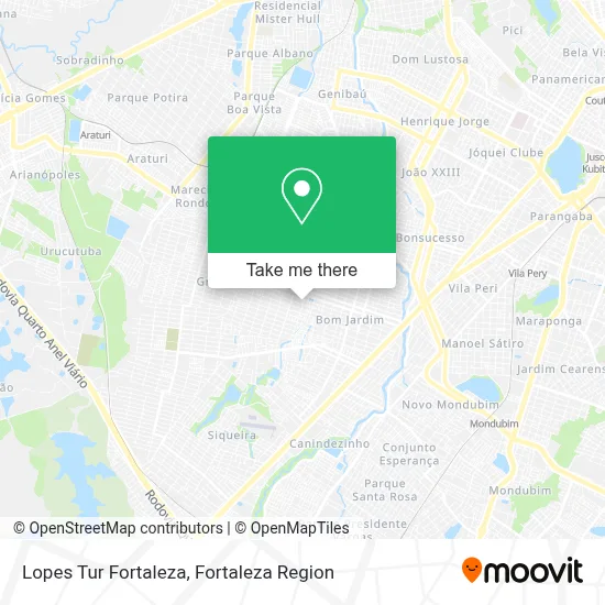Lopes Tur Fortaleza map