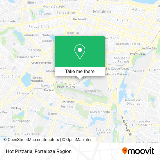 Hot Pizzaria map