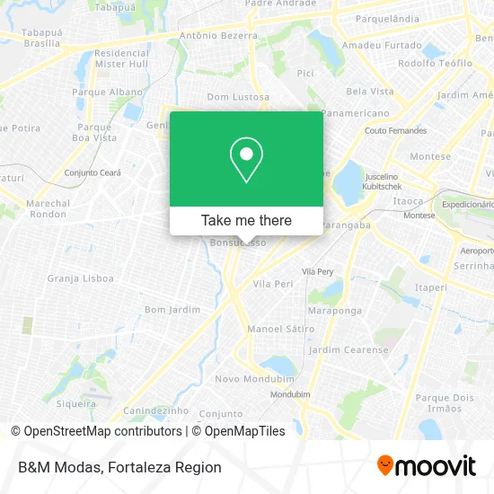 B&M Modas map