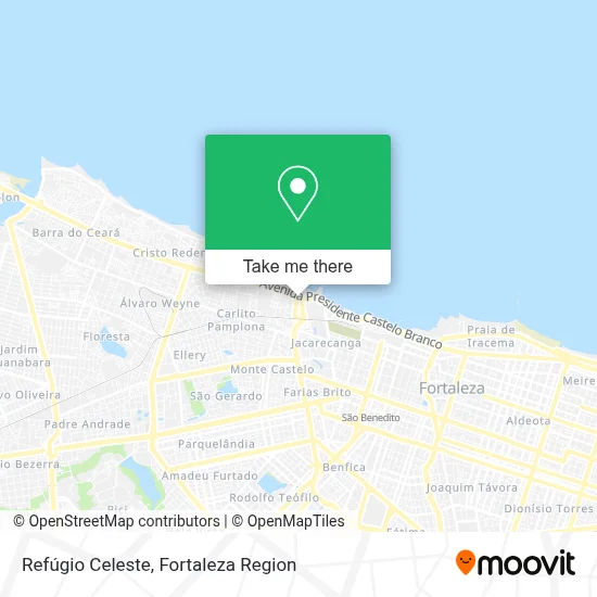 Refúgio Celeste map