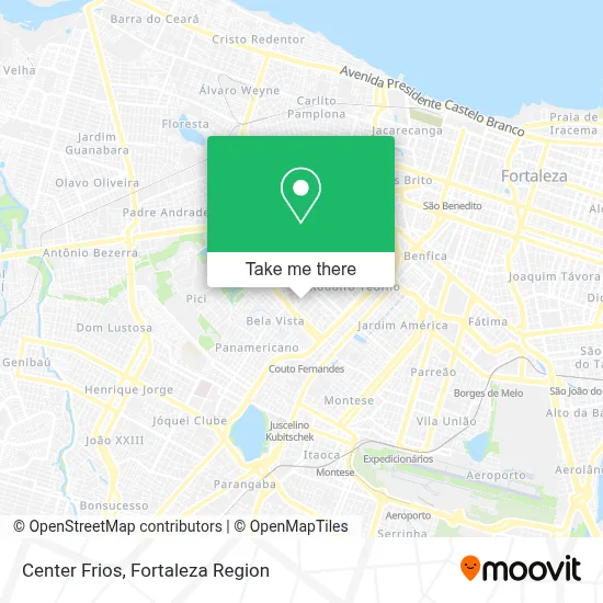 Center Frios map