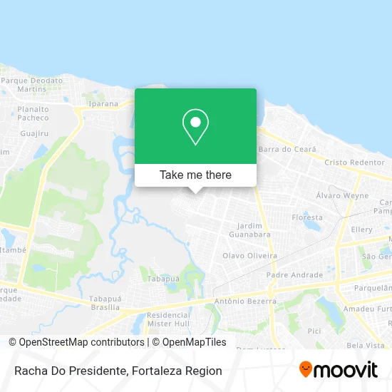 Racha Do Presidente map