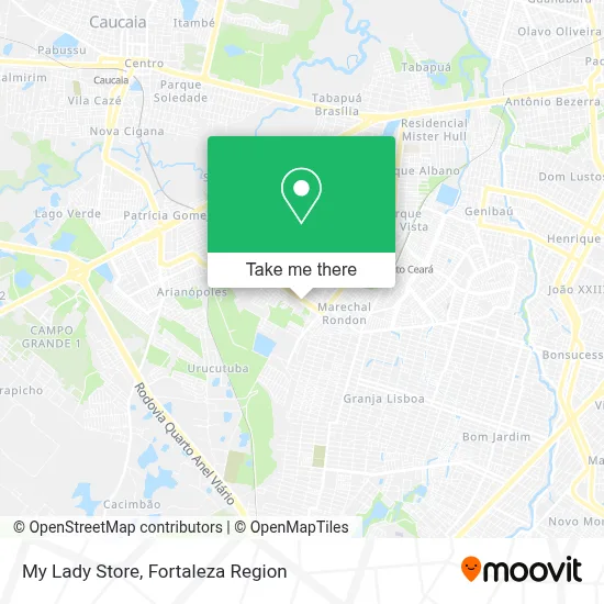 My Lady Store map