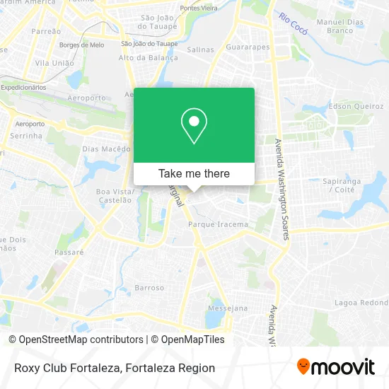 Roxy Club Fortaleza map