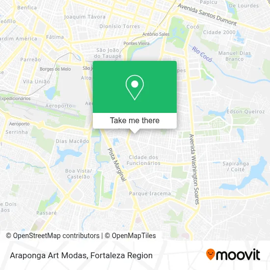 Araponga Art Modas map