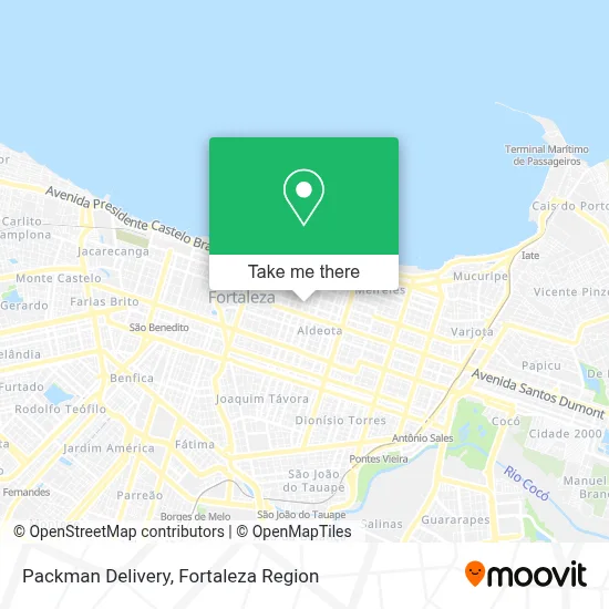 Packman Delivery map