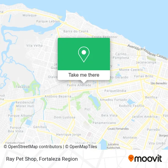 Ray Pet Shop map
