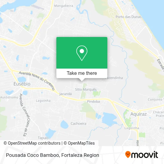 Pousada Coco Bamboo map