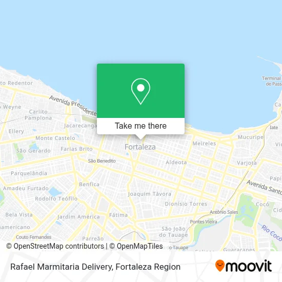 Rafael Marmitaria Delivery map