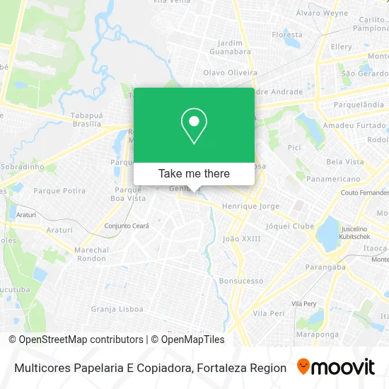 Multicores Papelaria E Copiadora map