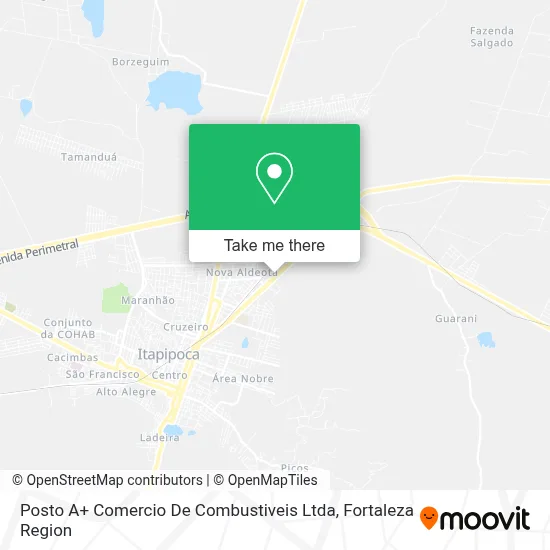 Posto A+ Comercio De Combustiveis Ltda map