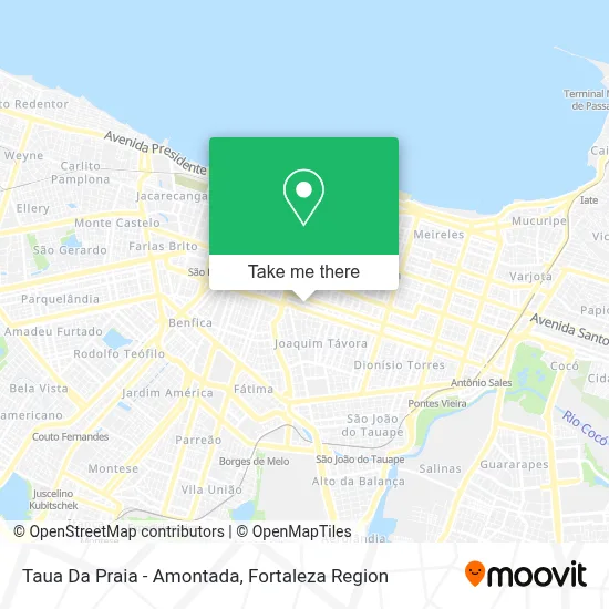 Taua Da Praia - Amontada map