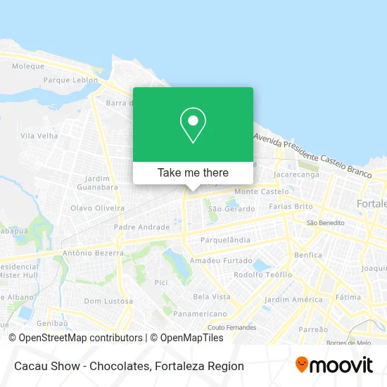 Cacau Show - Chocolates map