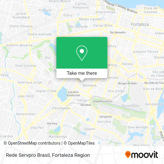 Rede Servpro Brasil map