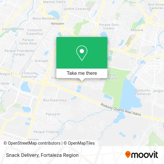 Snack Delivery map