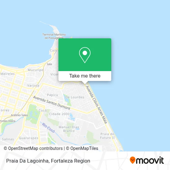Praia Da Lagoinha map