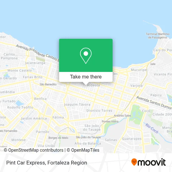 Pint Car Express map