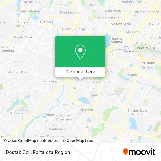 Destak Cell map