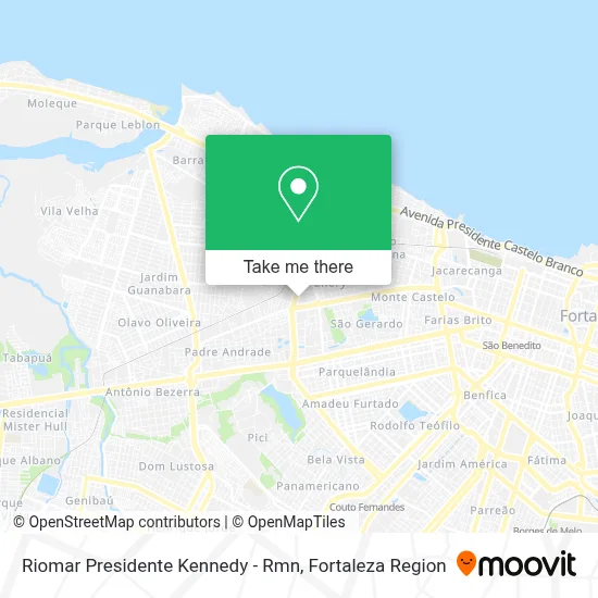 Riomar Presidente Kennedy - Rmn map