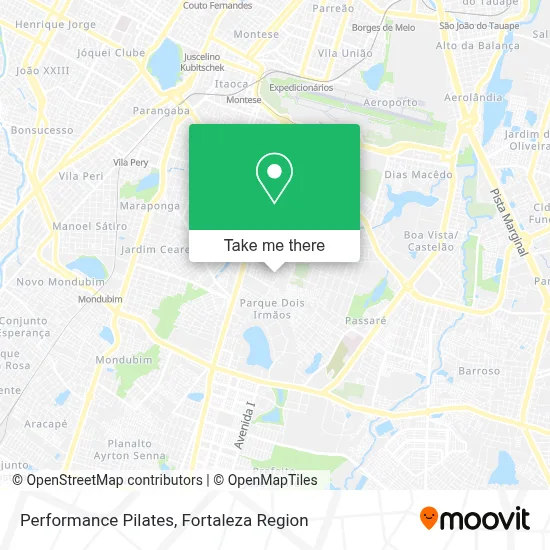 Performance Pilates map