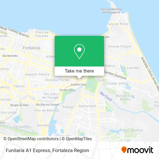 Funilaria A1 Express map