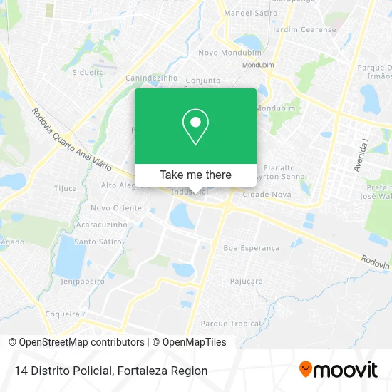 14 Distrito Policial map