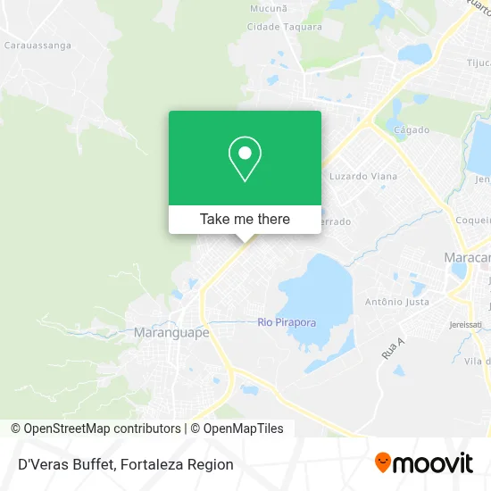 D'Veras Buffet map